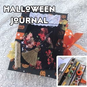 Handmade Witchy Journal - Junk Journal art Halloween autumn fall diary 🎃